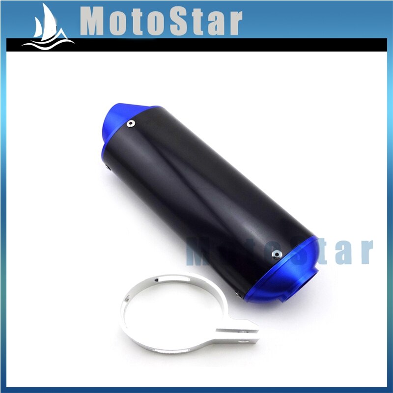 38mm Uitlaat Voor 50cc 110cc 125cc 150cc 160cc Atomik TTR SSR XR CRF KLX Thumpstar Pit Dirt Bike motorfiets: Blue