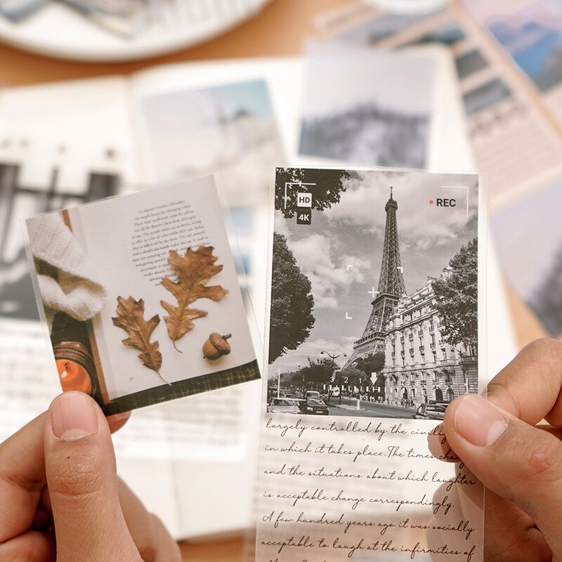 18 Stks/partij Inspiratie Dimensie Serie Briefpapier Sticker Creatieve Decoratie Diy Gedeeld Outfit Tape Huisdier Sticker