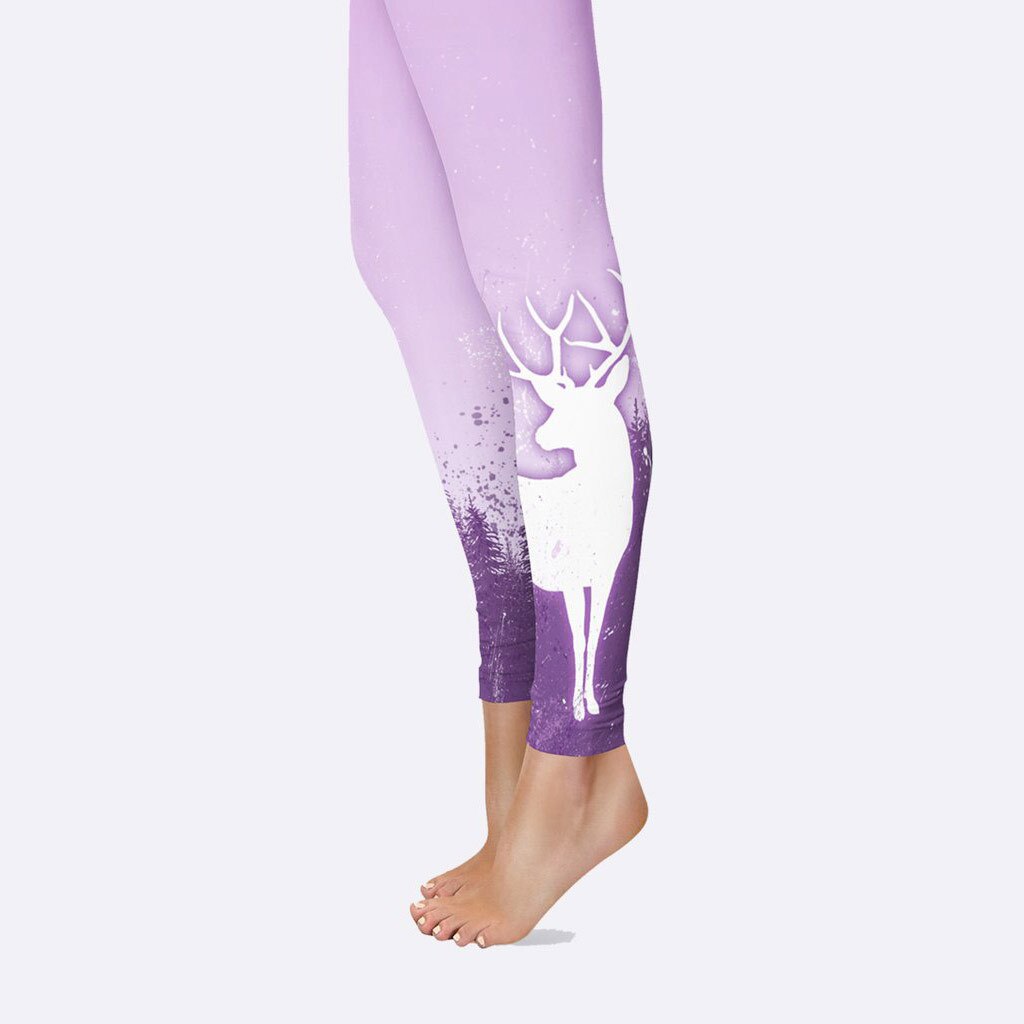Jigerjoger sportschool zuurgroene rendierleggings veelkleurige geometrische patronen sublimatie polyester leggings gratis