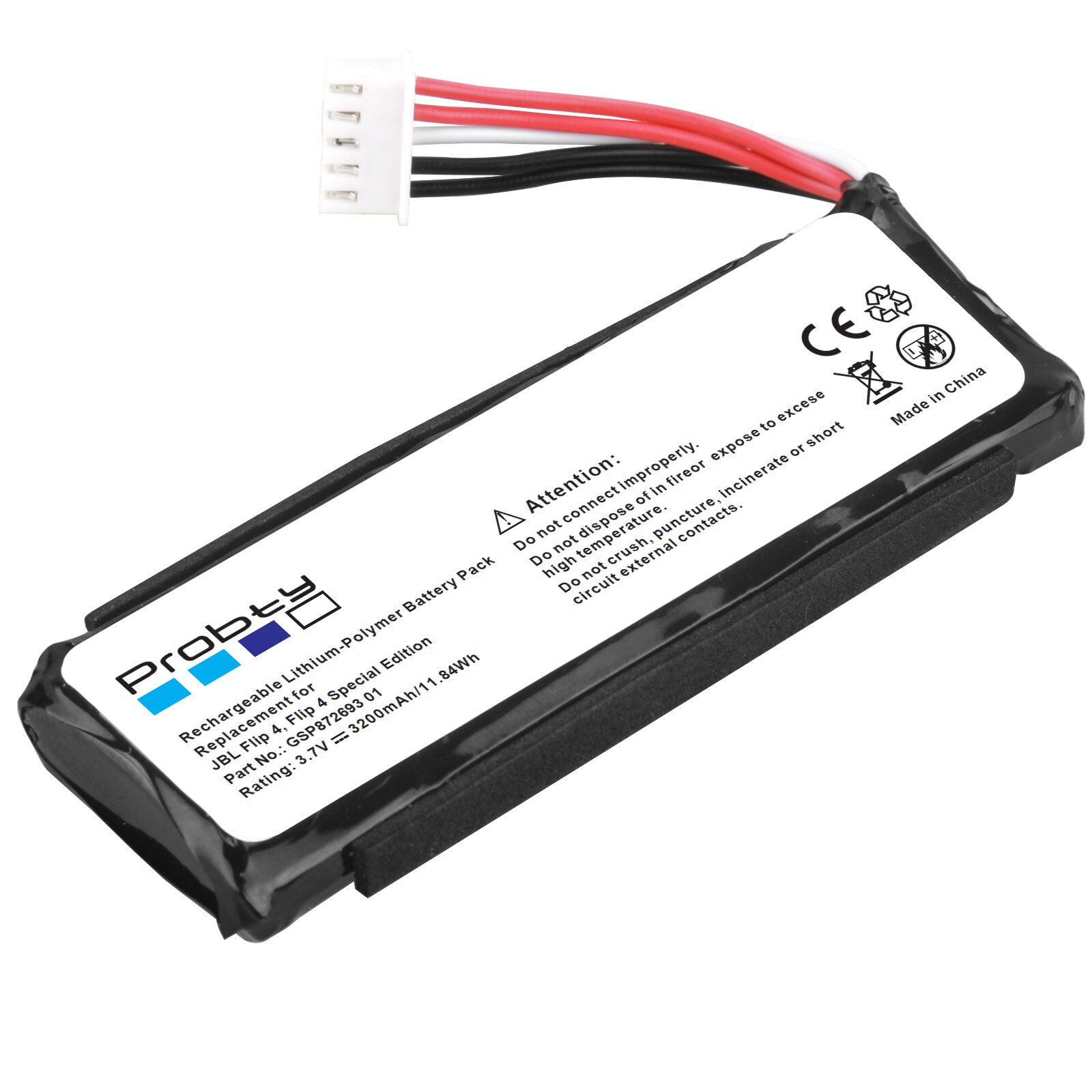 3200mAh Battery GSP872693 01 for JBL Flip 4, Flip 4 Special Edition+ teardown tool