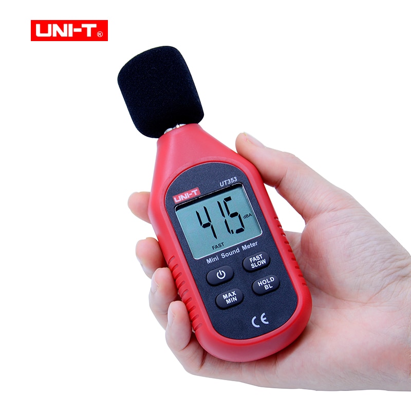 Uni-t  ut333 mini digital termohygrometer  ut353 mini lydmåler  ut363 mini vindmåler  ut383 illuminometer mini lysmåler