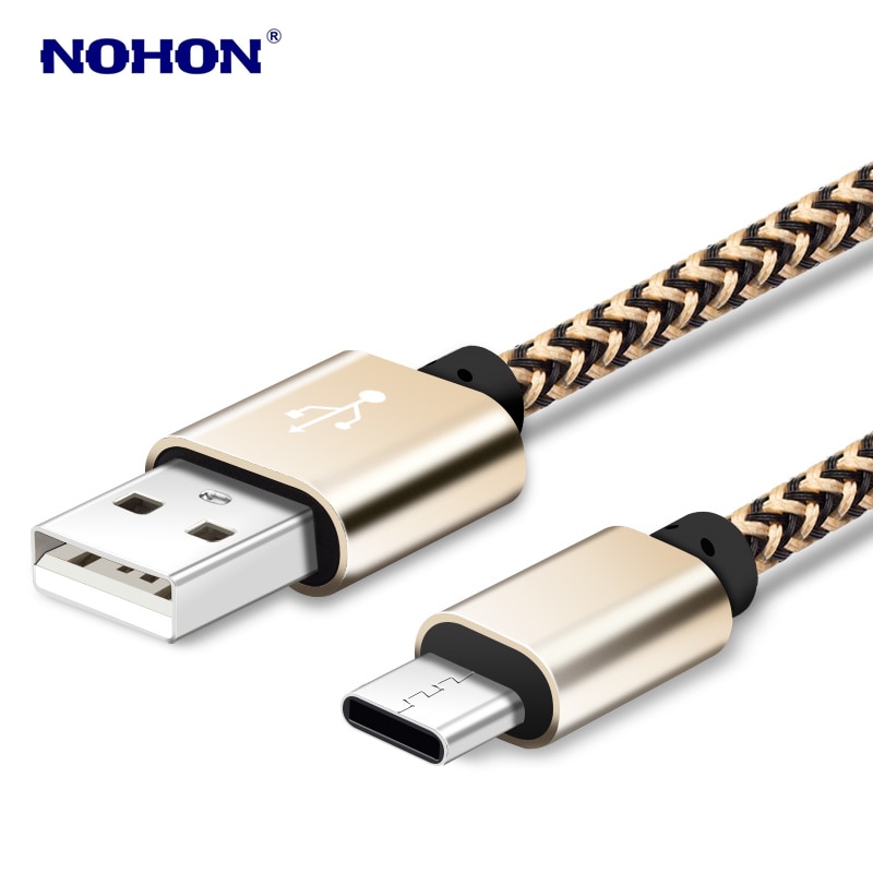 3m gevlochten type-c usb-datakabels voor huawei  p10 mate 10 mate 20 honor 20 10 9 8 samsung  s8 s9 plus oneplus android-kabels
