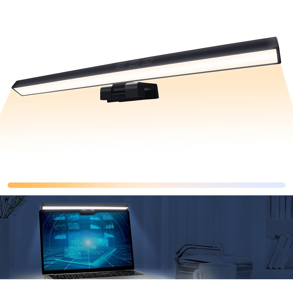 Luce a Clip per schermo del Computer luce asimmetrica per dormitorio protezione per gli occhi Computer Desktop Monitor per Laptop schermo a sospensione