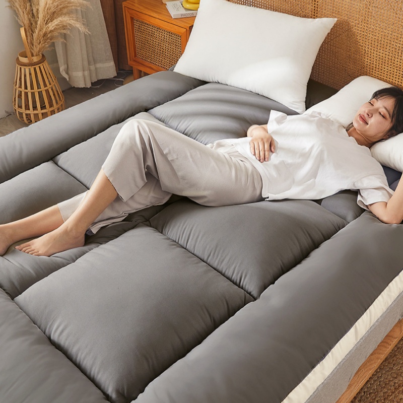 Tatami madrass myk sovesal enkeltseng matte soyafiber polstret gulvmatte dobbel madrass for komfortabel søvn sammenleggbar
