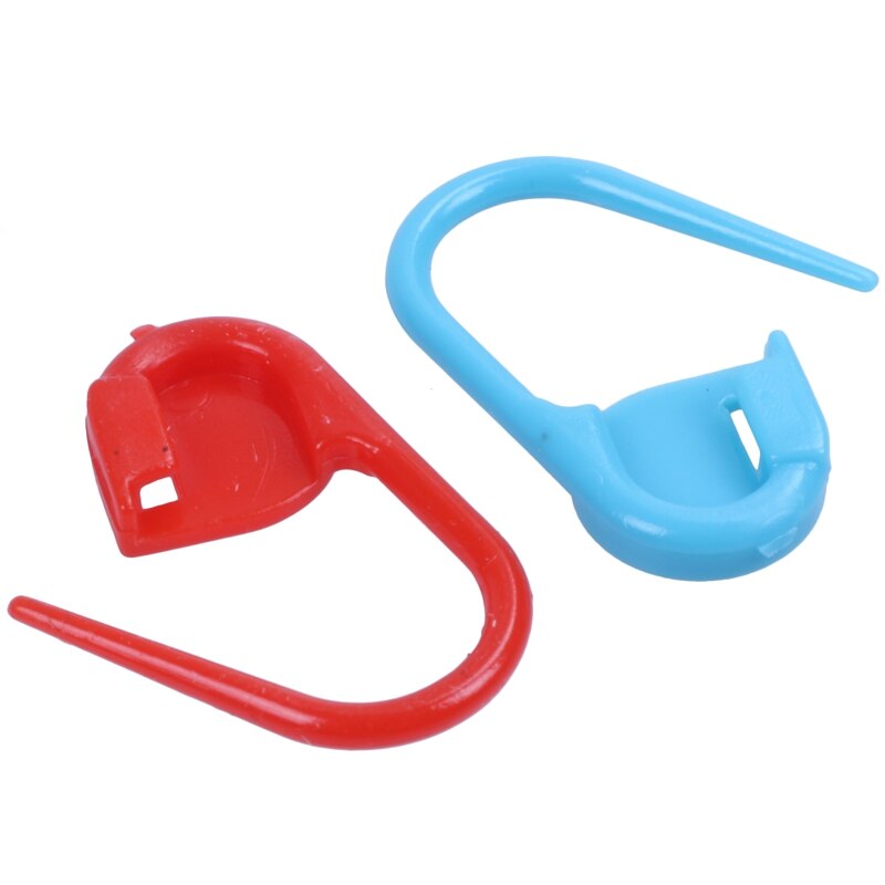 Uxcell Crochet Stitch Markers Plastic Knitting Markers Needle Pin Heart Locking Stitch Marker, Red 100 Pack