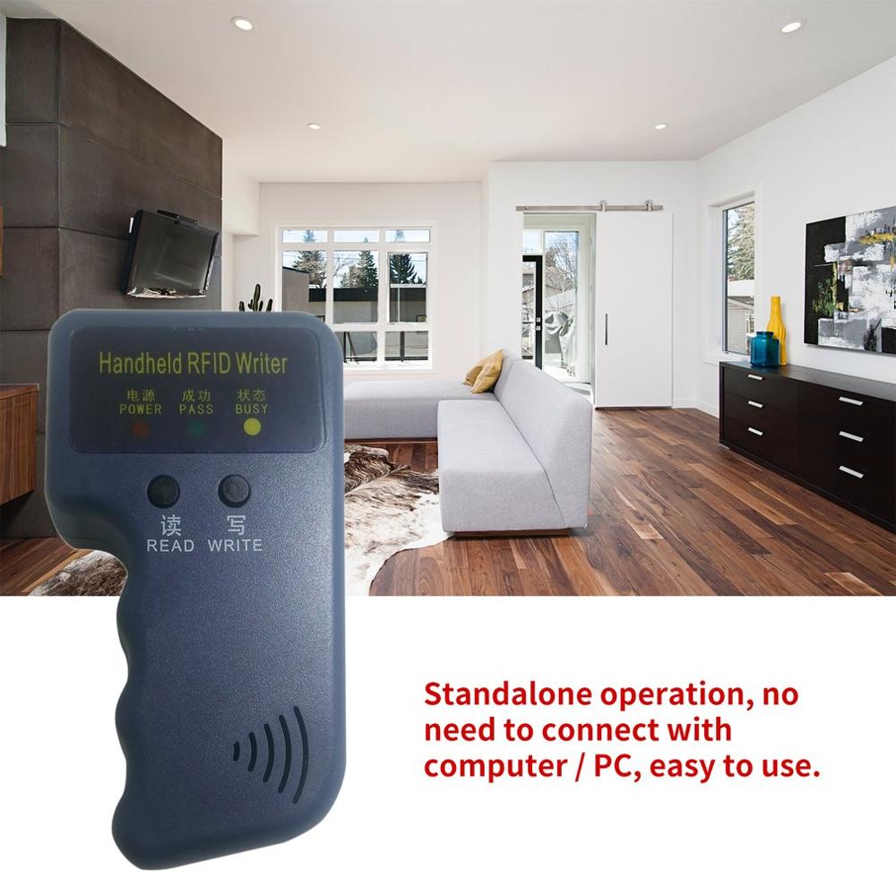 Handhållen 125 khz  em4100 rfid kopiator skrivare duplikator programmerare läsare kompatibel med  em4305 t5577 cet 5200 en4305
