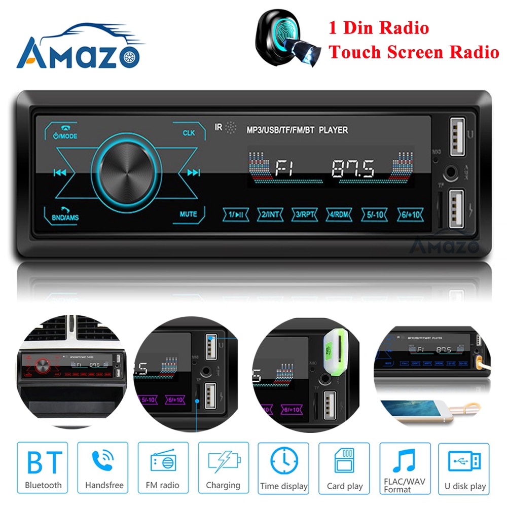 Auto Radio 1 Din Autoradio 1 Din Android Touch Screen Bluetooth Audio Speler MP3 Speler