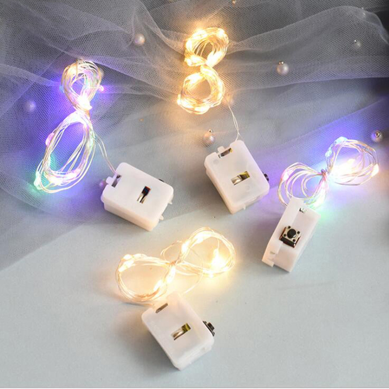 10/5 Uds guirnaldas de luces LED 3 modos alimentadas por batería guirnalda de luces para el hogar dormitorio jardín cumpleaños boda decoración de Pascua