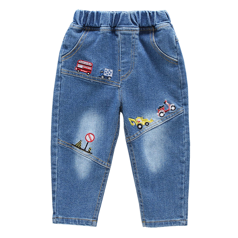 IENENS 2-9 Years Kids Boys Clothes Skinny Jeans Classic Pants Children Denim Clothing Long Bottoms Baby Boy Casual Trousers