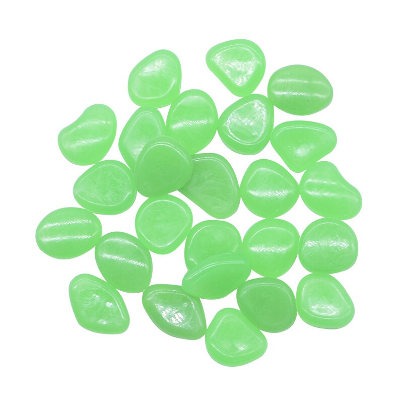 50 sztuk świecące w ciemności kamienie żywica sztuczne brukowiec kamyki świetlny głaz kamień na ścieżka ogrodowa ozdoba robić akwarium ryb