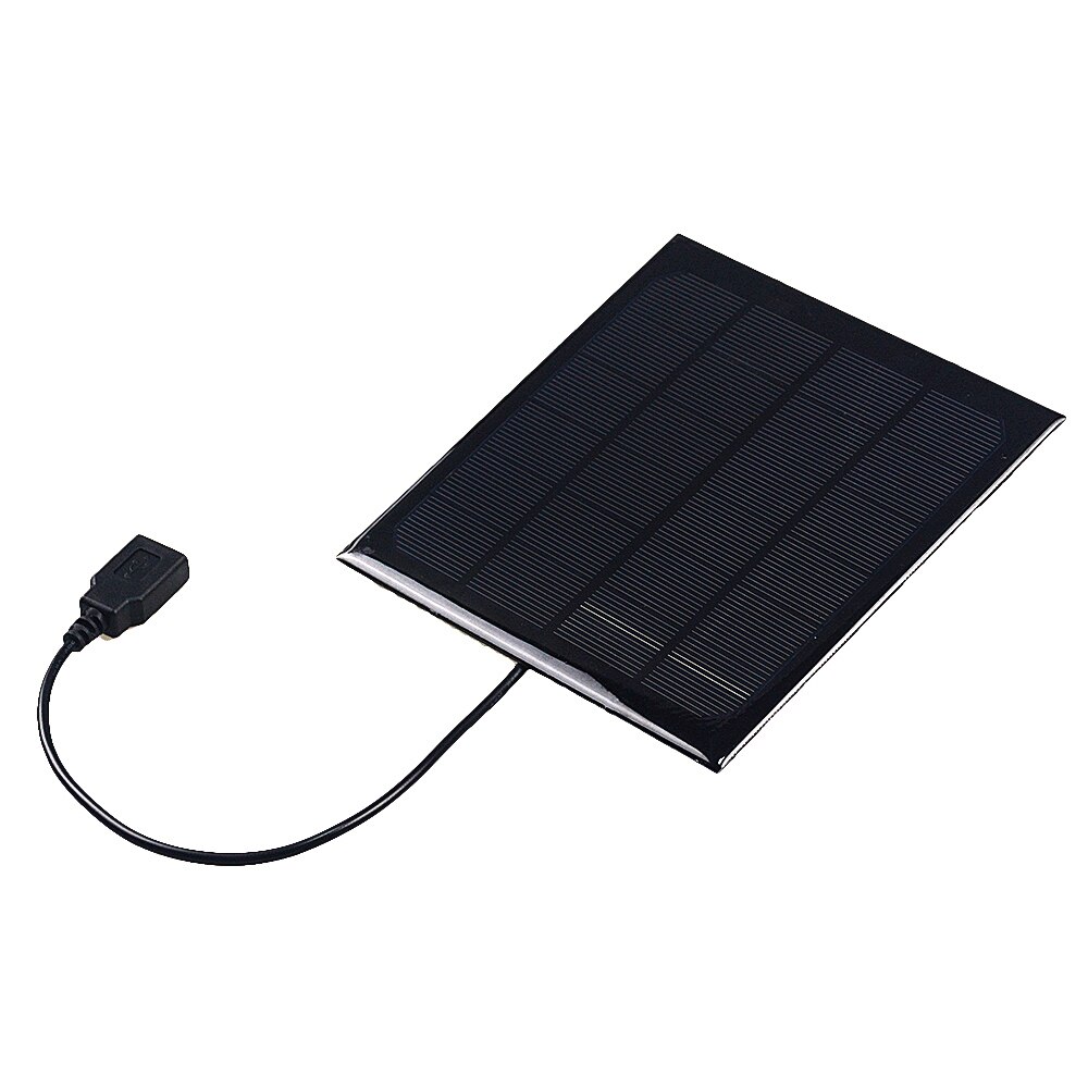 6V 3W 6W Output Usb Solar Battery Charger Usb Vrouwelijke Poort Laadregelaar Zonnepaneel Lijn Lengte 30Cm