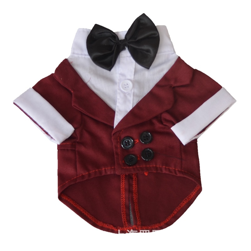 AHUAPET Tuxedo Dog Suit For Pug Clothes Large Clothes Jacket For Dog Tuxedo Costume Big Dogs Coat Stripes Clothes Pet Apparel