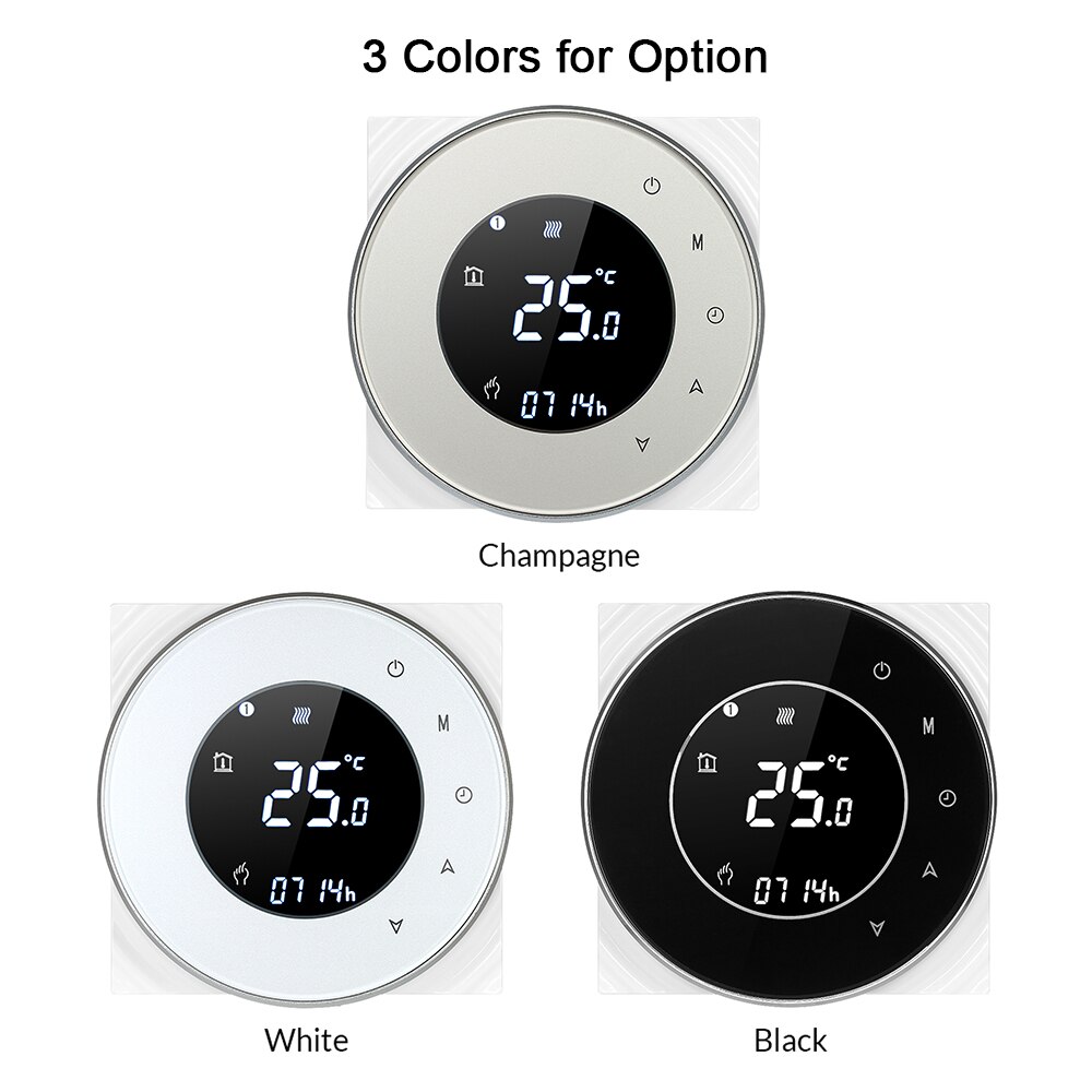 95-240V Wi-Fi Thermostat Temperature Controller Voice APP Control LCD Screen For Heating Thermoregulator Compatible Google Home
