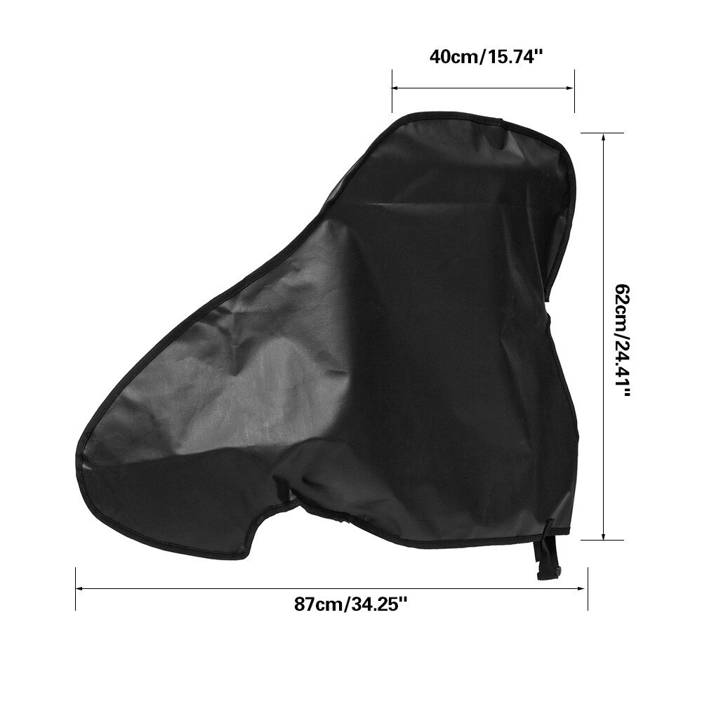 Bil universal vanntett campingvogn tilhengerfeste deksel tilhenger regn snø støvbeskytter svart pvc tilhenger deksel med stikkontakt pvc