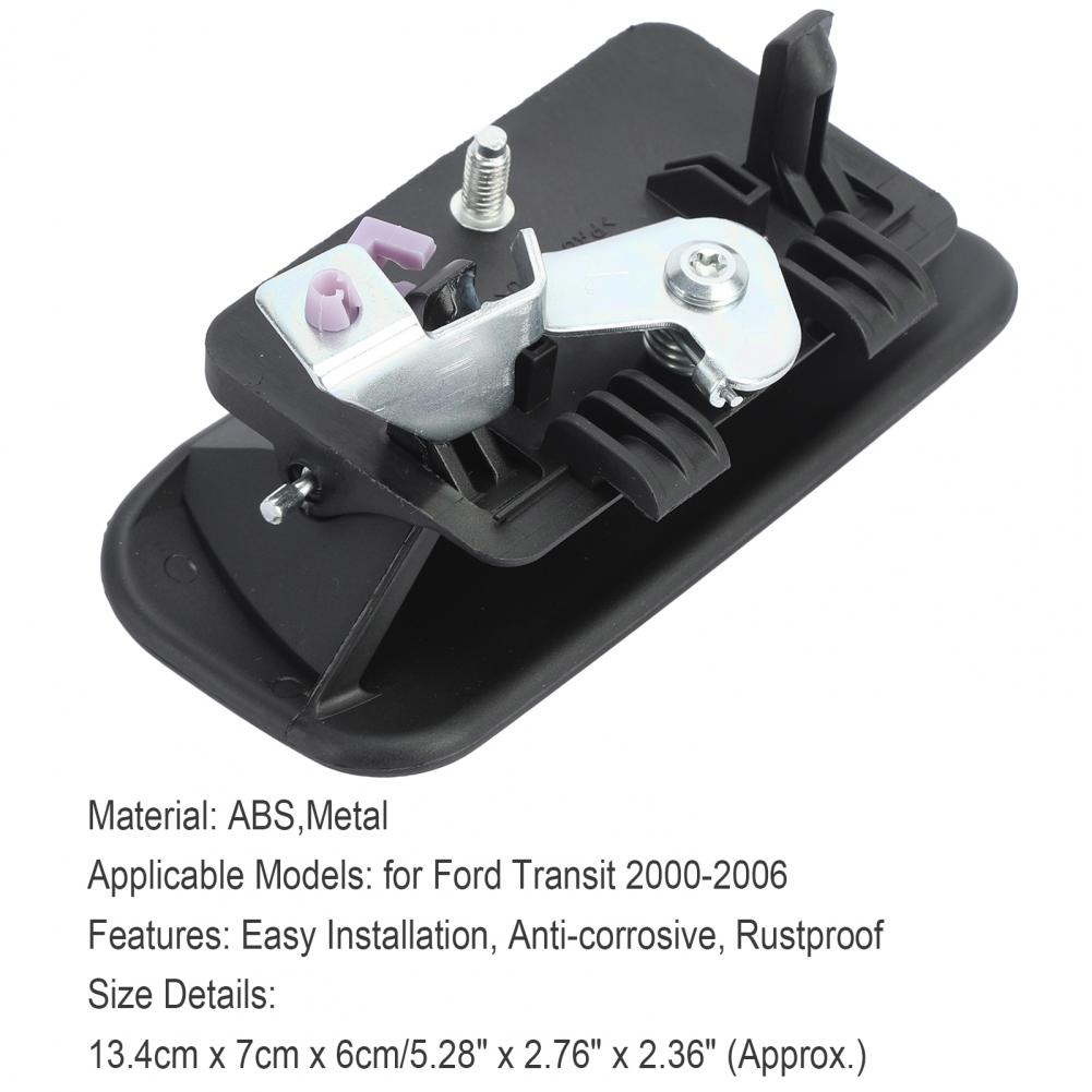 Outdoor Handvat Vervanging Roestvrij Zwart Links Midden Buitendeur Handvat 1494055 YC15V26601AN Voor Ford Transit 2000-2006