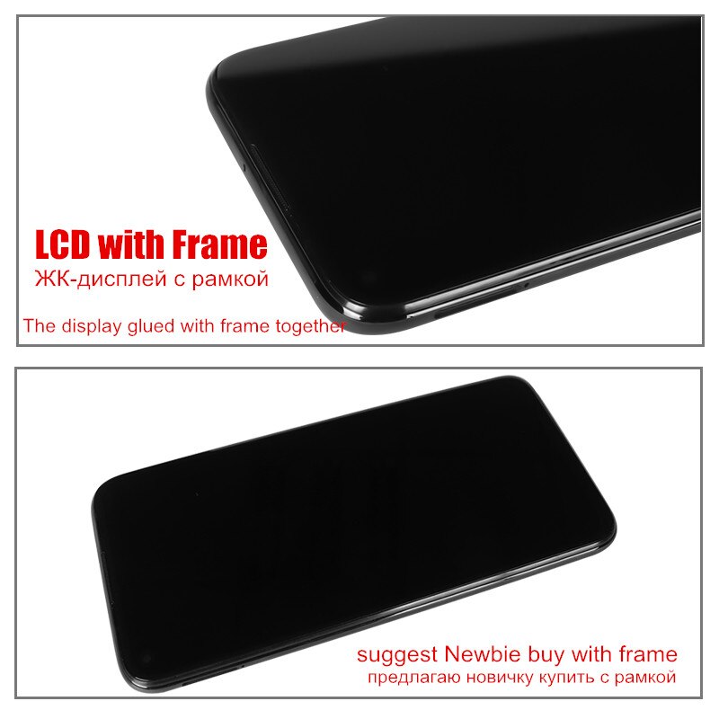 LCD for Huawei P40 Lite JNY-LX1 Display Original LCD with Frame Touch Screen Replacement on for P40 P 40 Lite LCD Display Tested