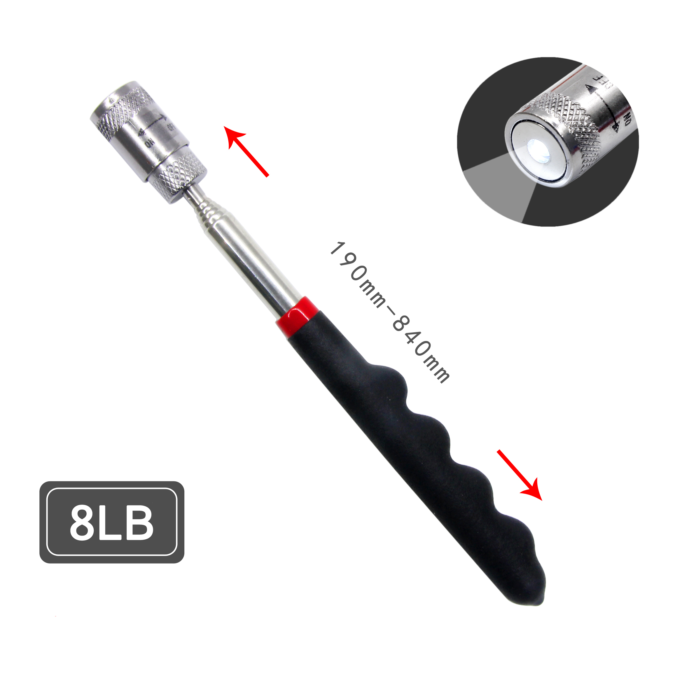 Multiple models Portable Telescopic Magnetic Magnet Pen Handy With LED Tool Capacity For Picking Up Nut Bolt Extendable