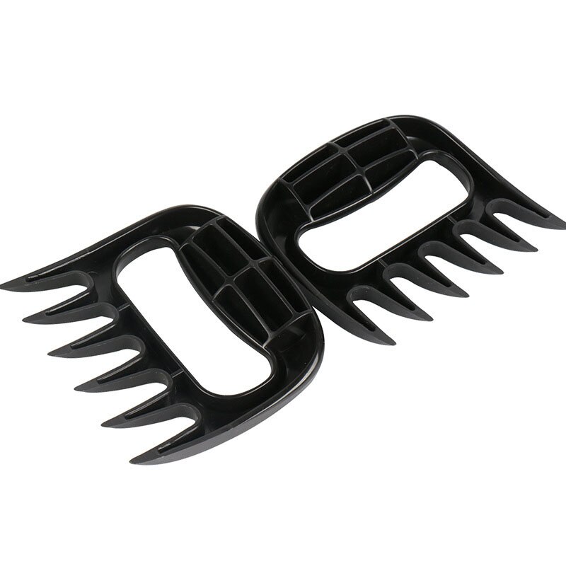 Horquilla de triturador de carne con forma de garra de oso, horquilla de acero inoxidable para barbacoa, trituradora de barbacoa, herramienta para cortar pollo, pato, pavo, estabilizador: 2PCS