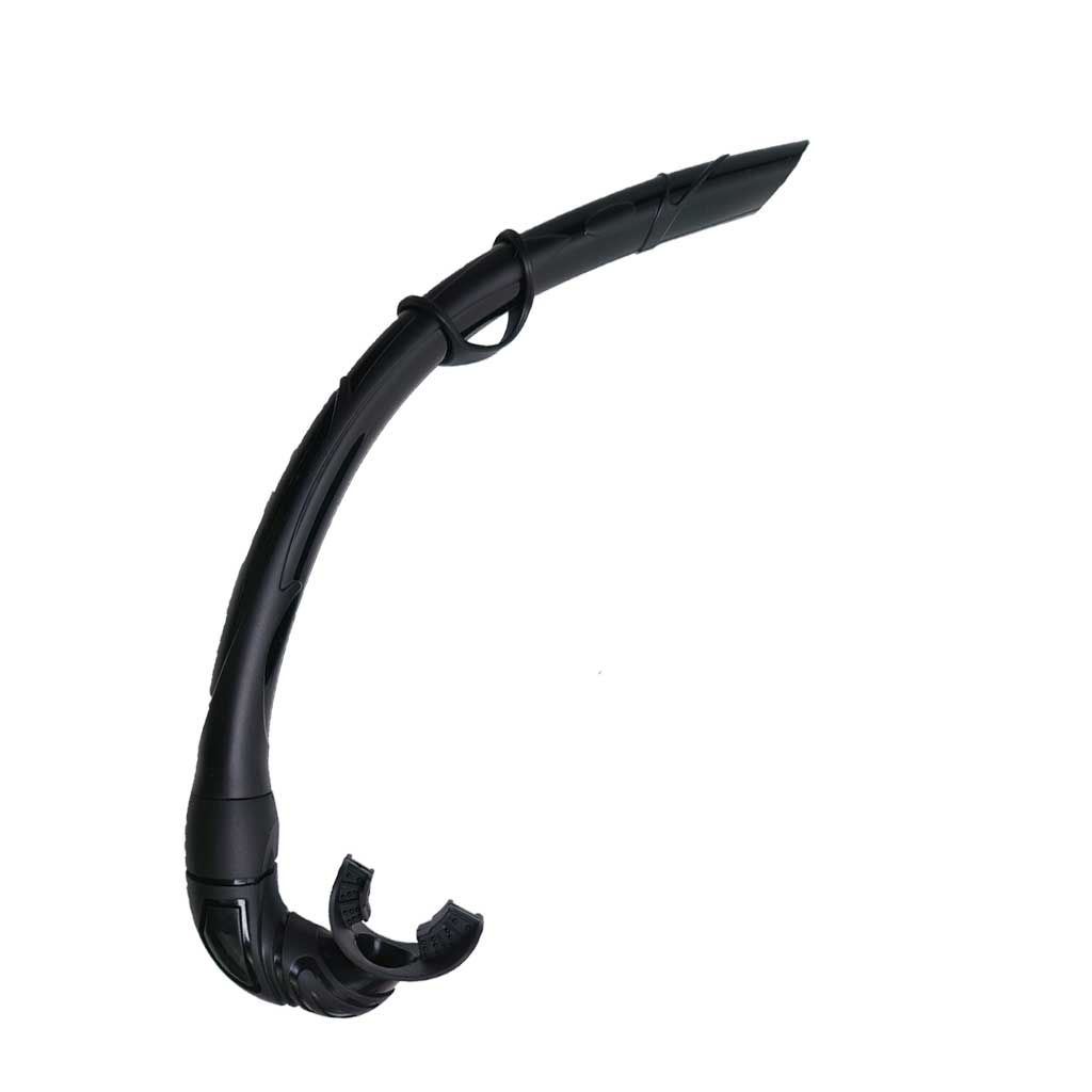 Oprolbare siliconen snorkel Zwemmen Zwemmen Snorkel met hangende gesp Comfortabele beademingsslang voor snorkelen: WHITE