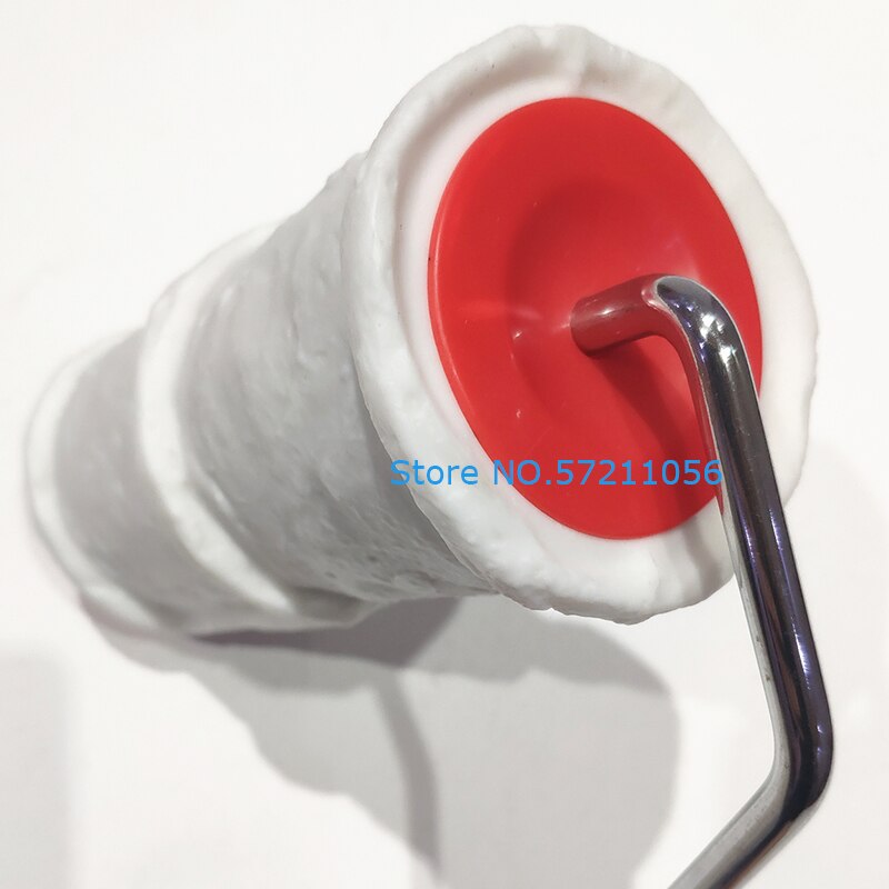 Brick Pattern Paint Roller 8 Inch Brush Handle Rubber Embossing Art Construction Tool Home DIY Paint Roller Wall Decoration