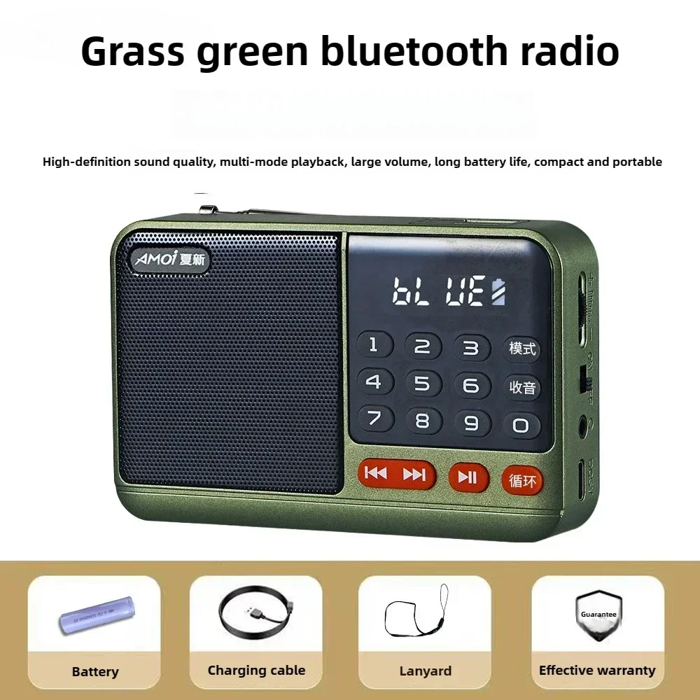 Radio Fm Dab Radios Portable Portátil Receiver Small Emergency Recargable Ham Bluetooth Sound Box Kuchenne Am Fm Mini Vintage: black