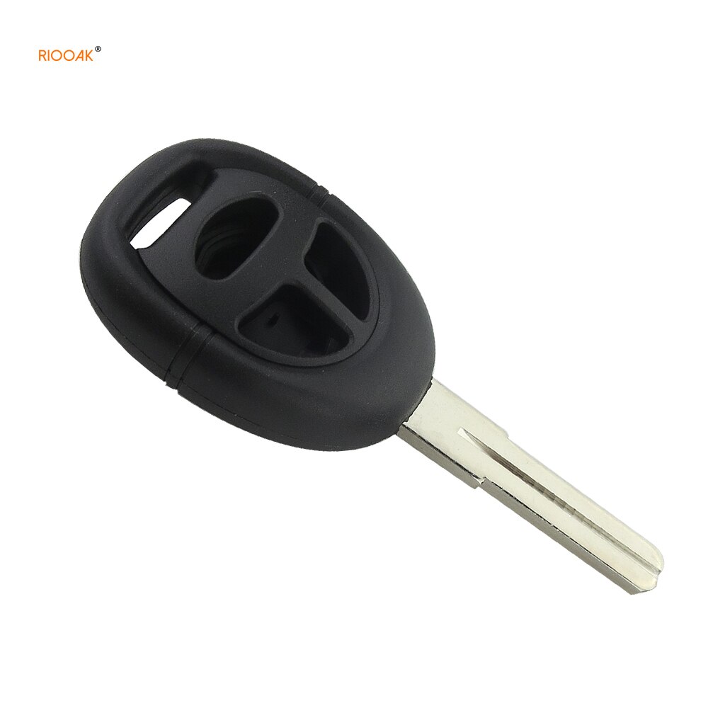 RIOOAK Key Shell For SAAB 3 Button Remote Key Blank Blade Replacement Auto Car Key Case Cover Fob For SAAB Key Shell No Logo