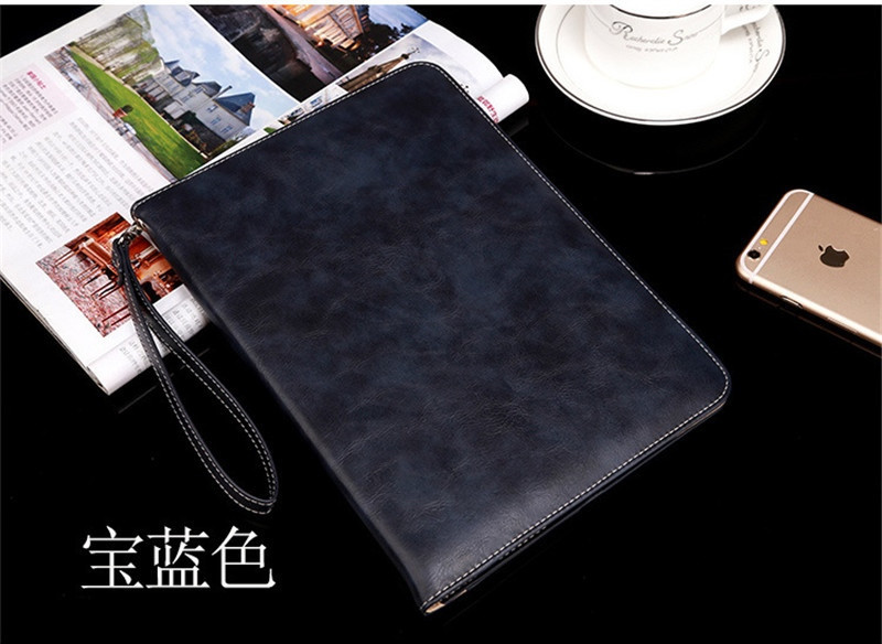 Pour IPad 9th 8th 7th 6th Génération Etui Luxe Cuir Portefeuille Tablette pour IPad 9.7 10.2 pour IPad 9 8 7 6 5 Air 2 1 Housse: dark blue / 9.7inch  Air1  Air2