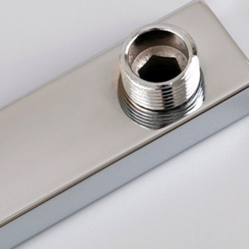 40Cm Douche Extension Arm Vierkante Douche Arm 304 Rvs Pijp Oppervlak Wandmontage Zilver Douche Extension Arm