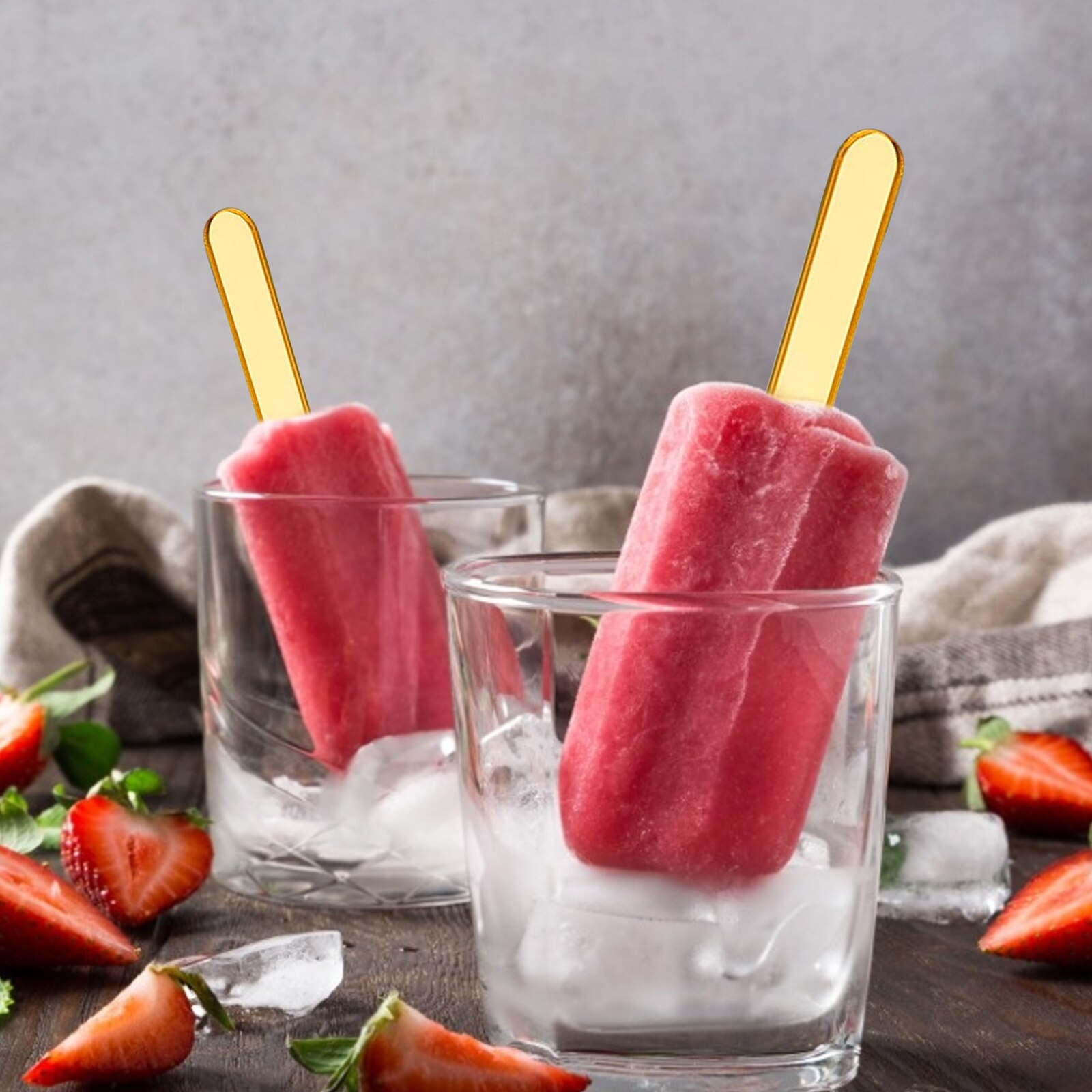 VOGVIGO Ice Cream Sticks Popsicle Stick Kids Crafts DIY Handmade Making Crafts Baby Shower Kis