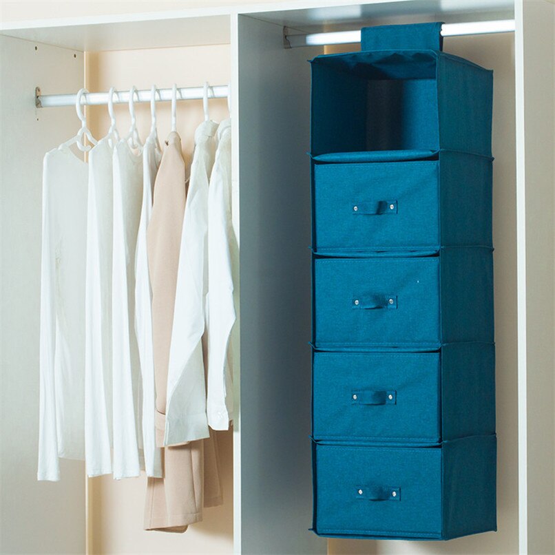 Wardrobe Hanging Organizer Storage Bags Holder for Cabinet Home Pendant Deocr Clothing Organiser Multi-Layer Boxes In Closet
