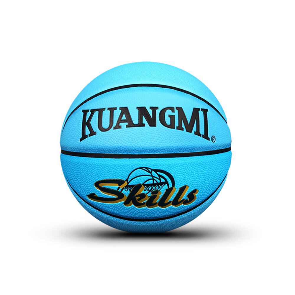 Kuangmi Formato Ufficiale di trasporto 5 Dei Bambini Palla Da Basket Cuoio DELL&#39;UNITÀ di elaborazione di Bambini Che Giocano Gioco indoor e outdoor Palle: Blue