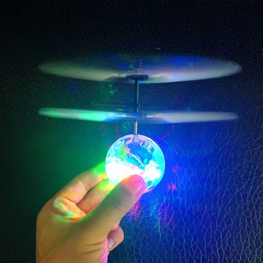 Colorful Light Suspension Induction Flying Ball USB Charging Novelty Flying Toys Aircraft Helicopter Suspended Remote Control
