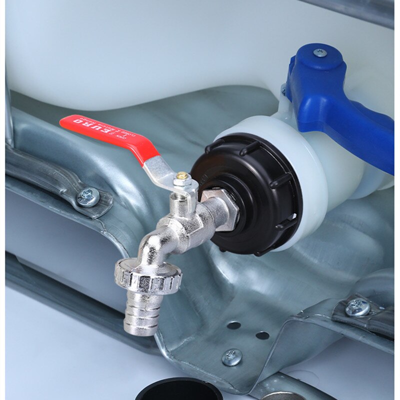 S60 * 6 Ibc Tank Adapter 1000L Ibc Tank Fittingen Tuinslang Connector Vervanging Valve Fitting