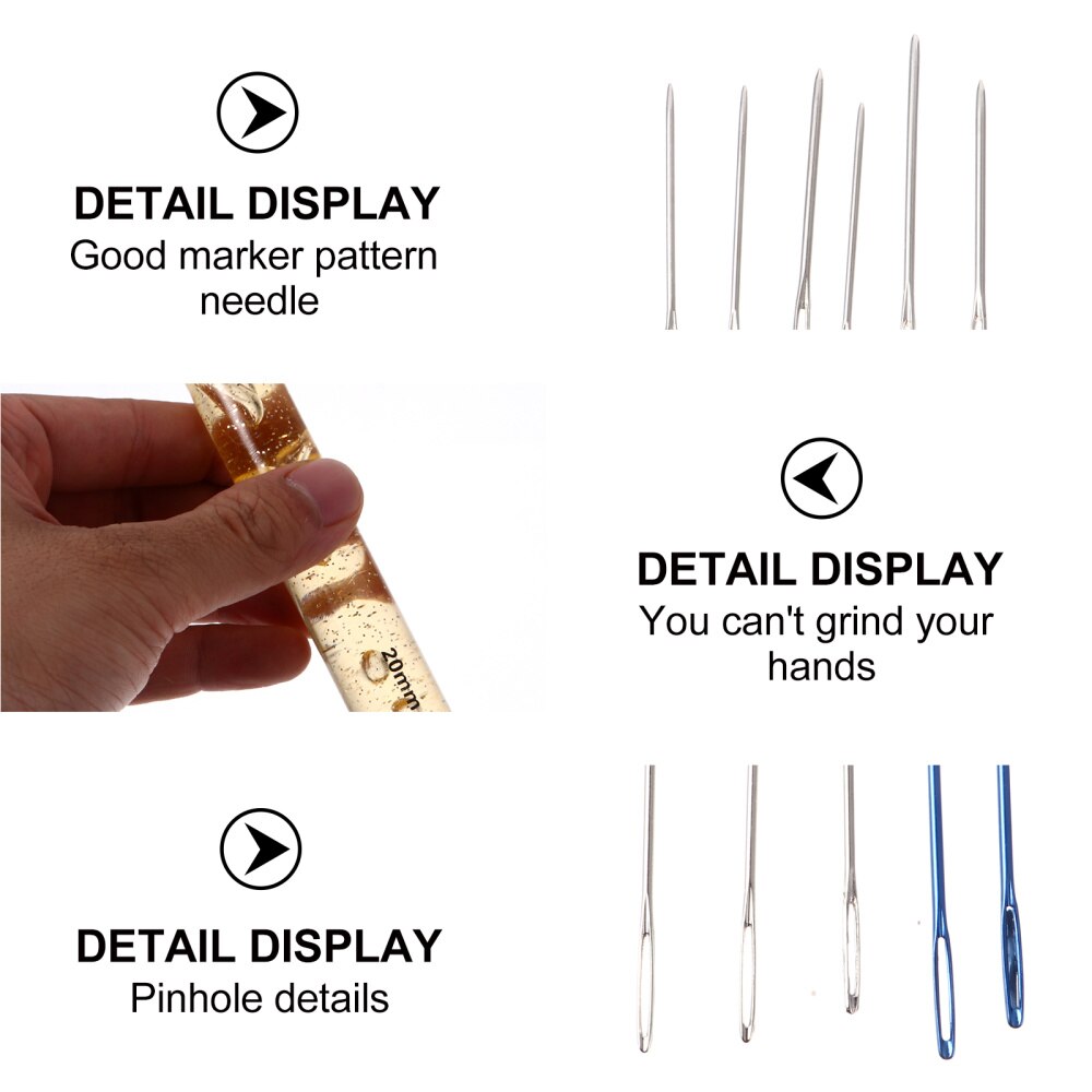 1 Set Great ABS DIY Stitch Marker Crochet Needles for Embroidery Stitching Beginners