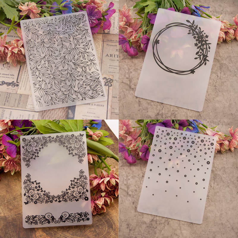 6 Designs Paper Embossing Template Paper Cards for Scrapbooking Craft Card Making DIY Photo Album Ornament Wedding Decor 1PC