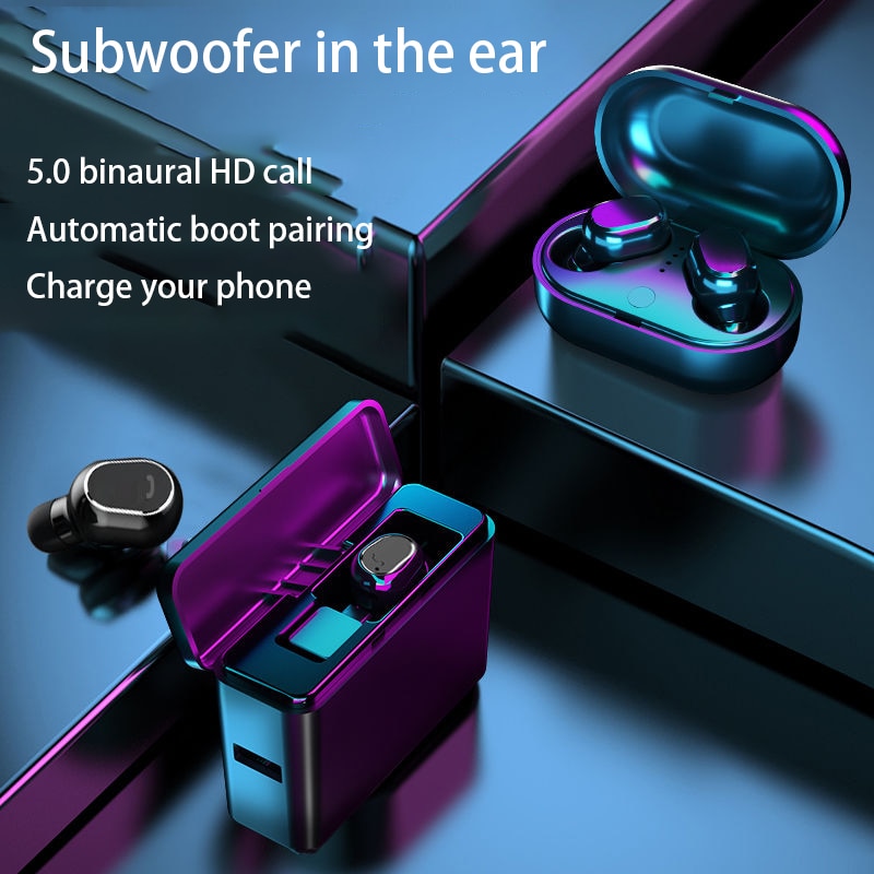Wireless bluetooth Earphones mini ultra small driving sports ear type oppo for apple vivo Huawei universal earplugs