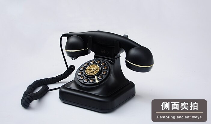 Classic black luxury household vintage telephone antique telephone