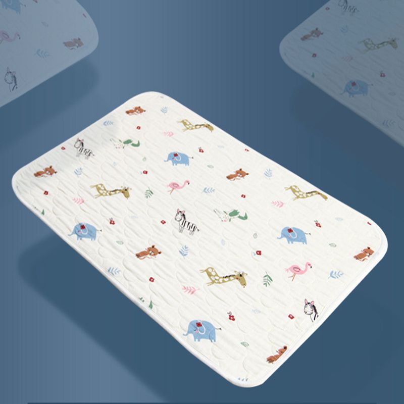 Couche-culotte imperméable en pur coton pour enfants, tapis à langer lavable, respirant, motif dessin animé: animal