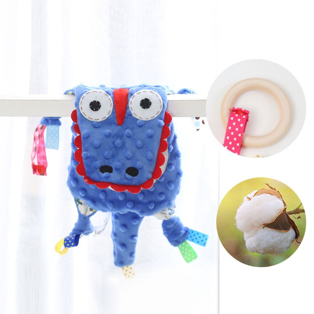 Baby Plüsch Spielzeug Puppe Beschwichtigen Handtuch Weichen Rinder Schwein Löwe Elefant Tier Spielzeug Säuglingsmarionettenpuppen Mit Gummi Ring Kinder Junge mädchen neue