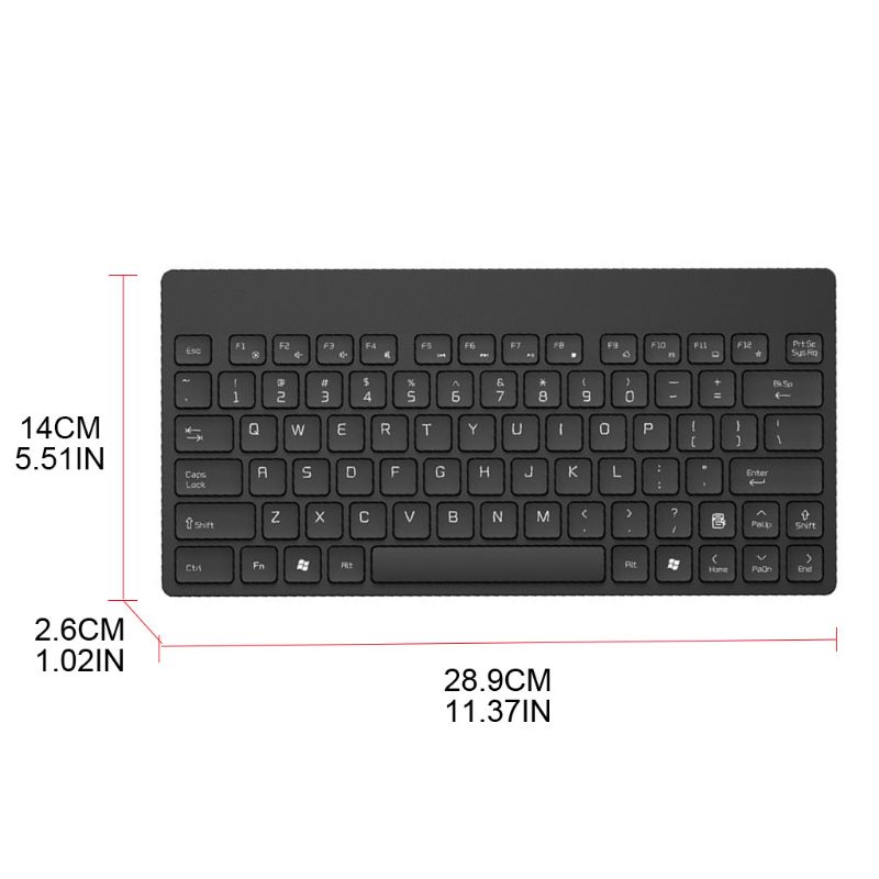 Wireless Keyboard Mouse Silent Ultra-Thin Combo Set for Office Home Laptops PC