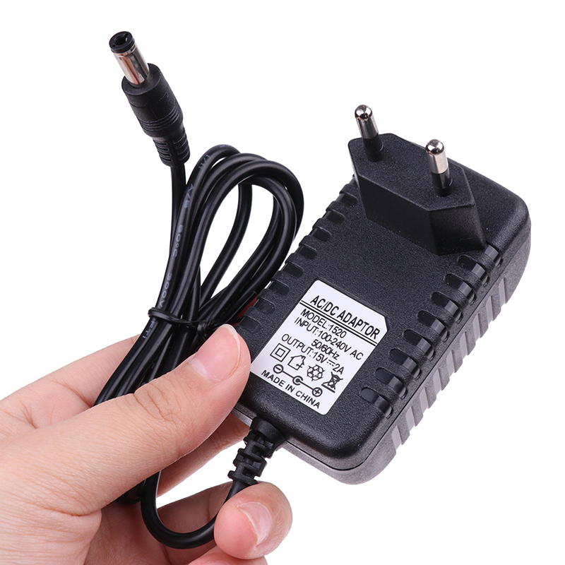 15v 2a ac 100v-240v adattatore convertitore  dc 15v 2a 2000ma alimentatore spina eu us 5.5mm x 2.1-2.5mm