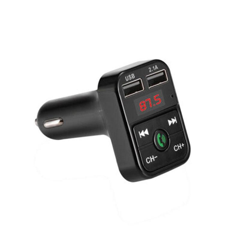 Handsfree Wireless Bluetooth FM Transmitter LCD MP3 USB MP3 Player FM Charger Player Modulator Auto F5E6: black