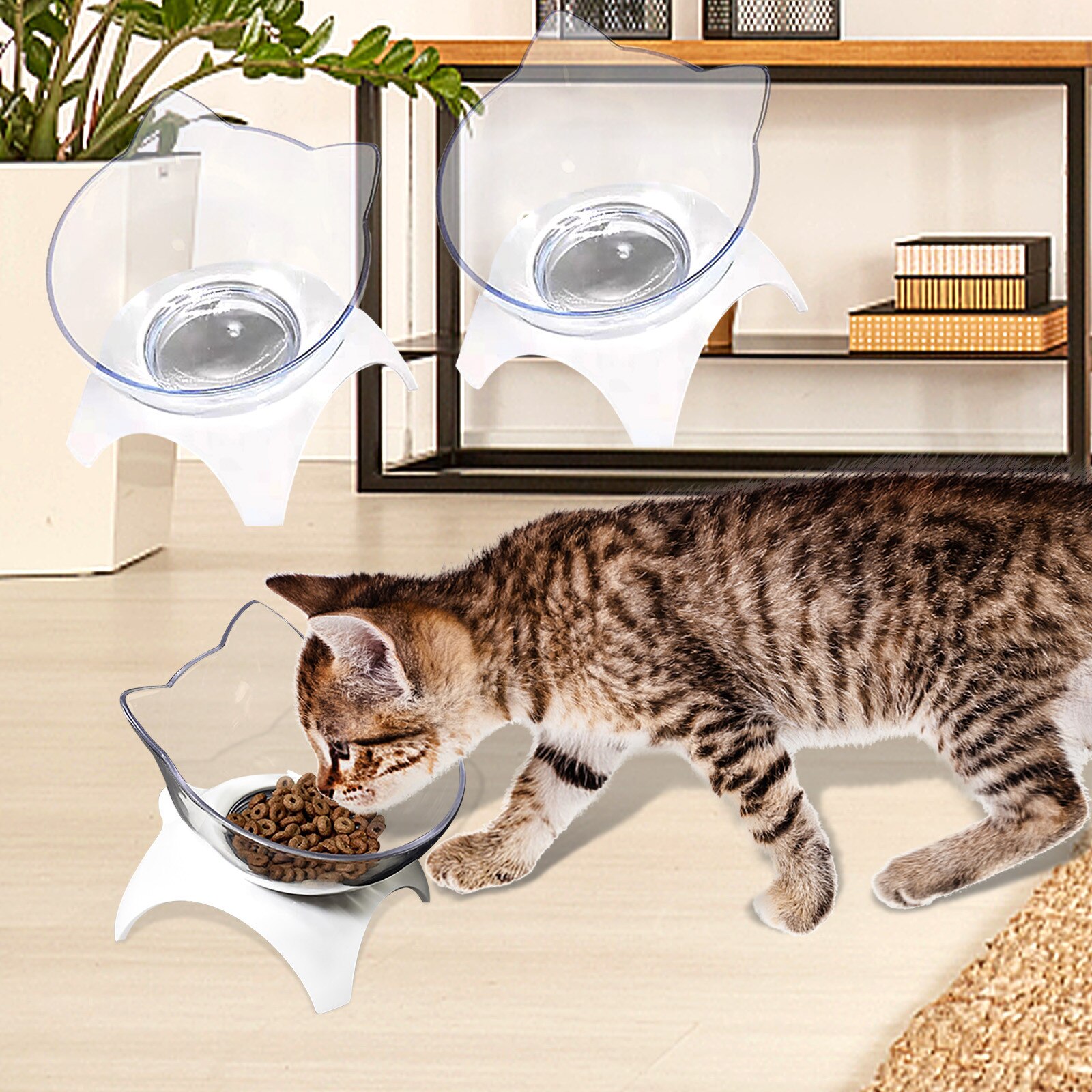 Cuenco de alimentación lenta para perros y gatos, protección contra la columna vertebral, accesorios para perros y gatos