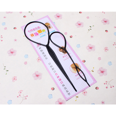 Vrouwen Haar Accessoires Elastische Haarbanden Haar Vlechten Braider Tool Styling Donut Knot Loop Pull Haarspelden Barrette Clips