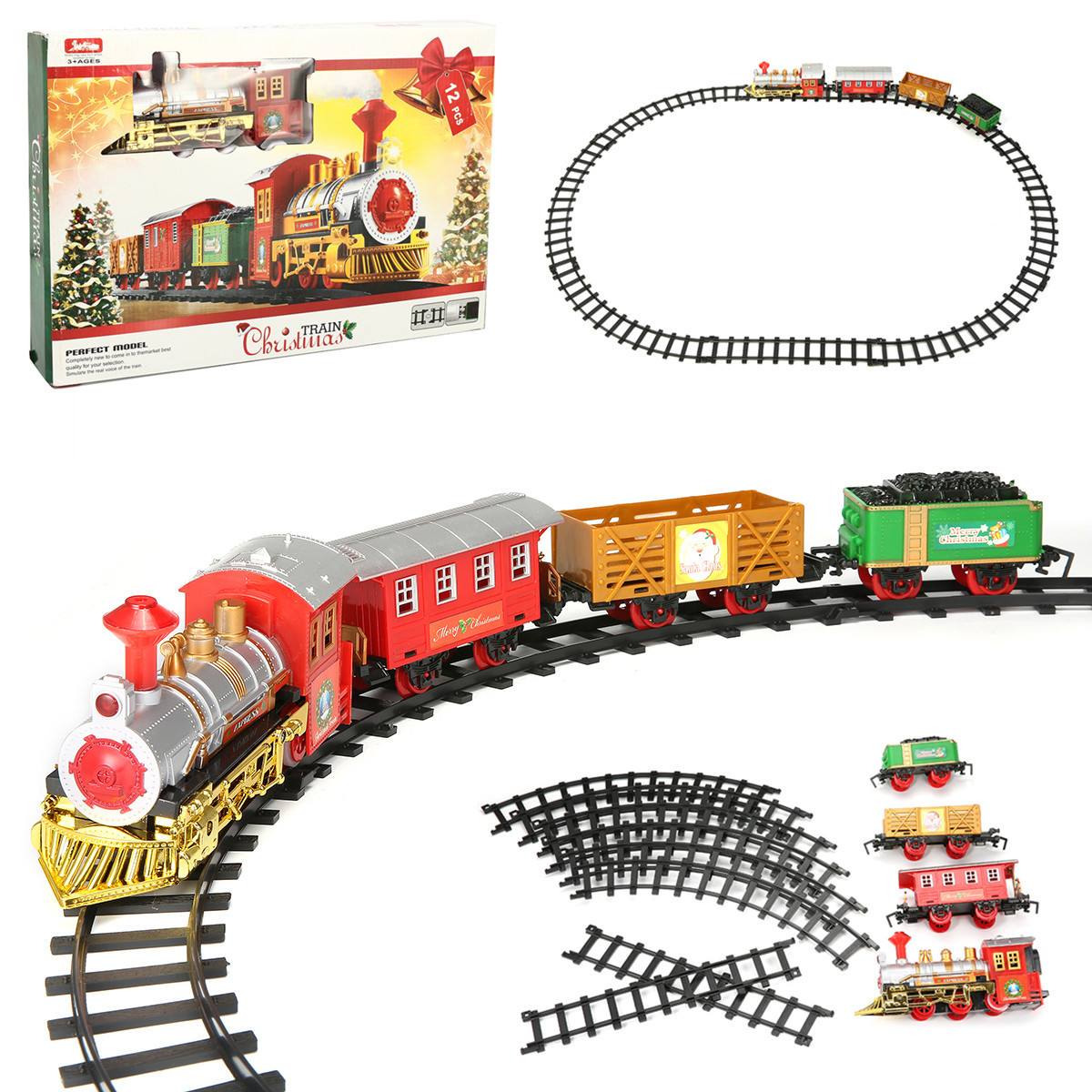 Lights & Sounds Classic Christmas Train Christmas Festival Child Decor Ornament