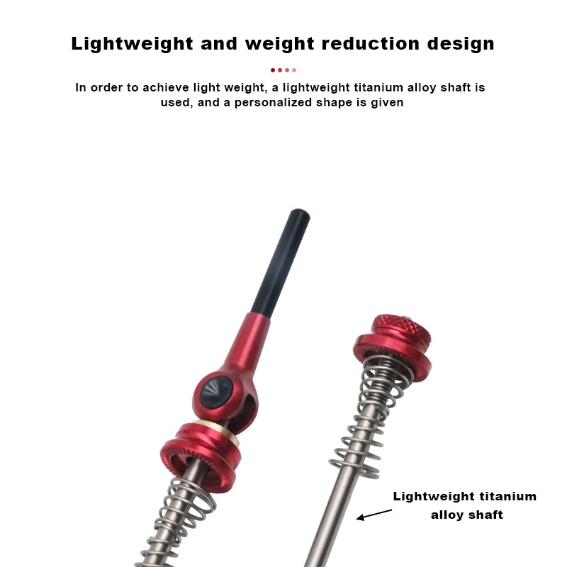 Bicycle Quick Release Skewer Lever Titanium MTB Mountain Road Bikes Wheel Hub Quick Release Skewers Lightweight Cycling Parts