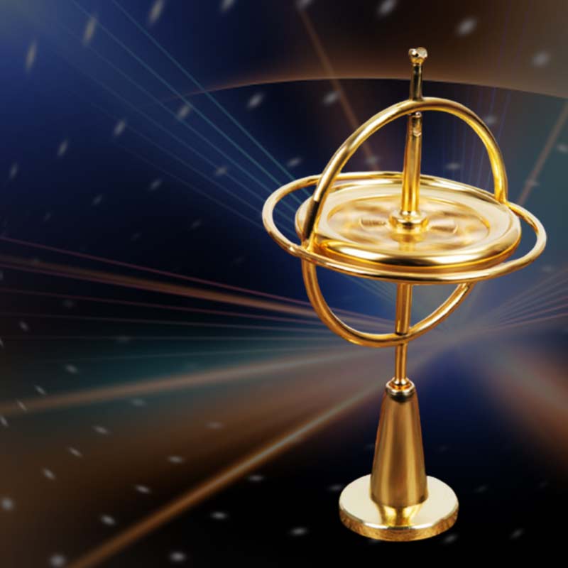 Creatieve Wetenschappelijke Educatief Metalen Vinger Gyroscoop Gyro Top Druk Verlichten Klassieke Speelgoed Traditionele Leren Speelgoed Voor Kinderen