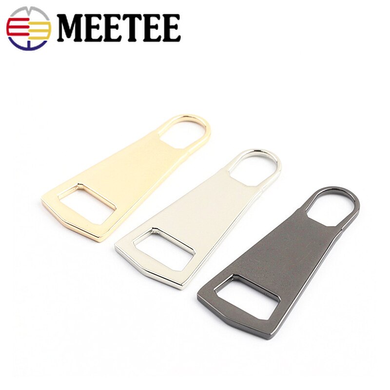 Deslizadores de cremallera de Metal, kit de reparación de cremalleras para chaqueta, extractor de bolsas de mano, BILLETERA, accesorios de costura, 5 piezas, 15 #