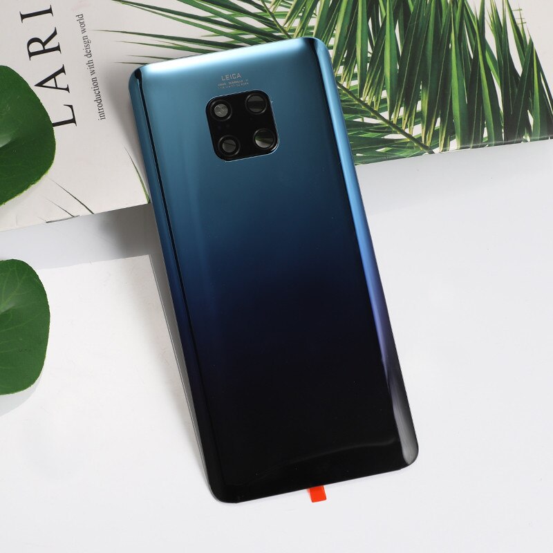 Mate20 Pro 100% Original Housing For Huawei Mate 20 Pro Glass Battery Cover Repair Replacement Back Door Phone Rear Case + Logo: Aurora