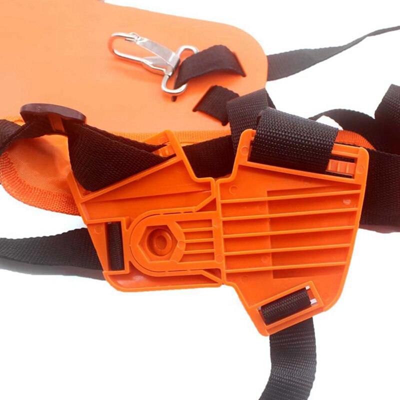 Double Shoulder Strap Grass Trimmer Brush Cutter Harness Belt Garden Power Pruner Yellow